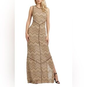 Guess- Janet Knitted Dress in Macramé Style Maxi Dress